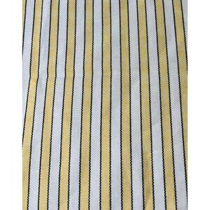 Ralph Lauren Studio Shirt Stripe Yellow White FULL / DOUBLE Flat Sheet NWOT
